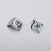 2D26.AA.01 Aluminum profile fastener zinc plated steel m5 m6 m8 thread square t nut with spring leaf