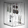 Beautiful clear acrylic drop earring pendant chain necklace jewellery display case storage box holder