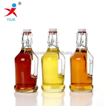200ml Glass Juice Bottle With Swing Top And Handle - Buy Glass Juice