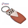 China factory custom souvenir blank pu leather key ring,promotional car brand key ring plain leather