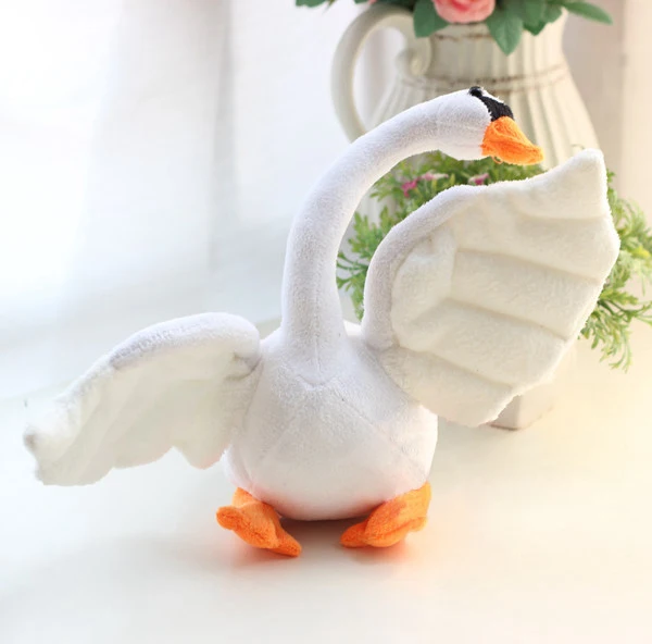 white goose stuffed animal