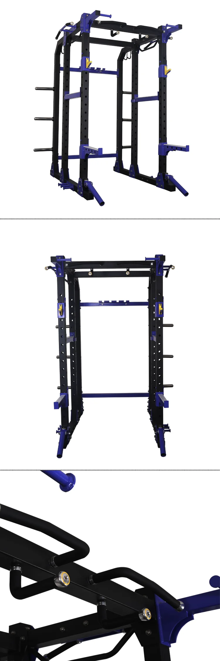 Multifunctional Fitness Weightlifting Equipment Power  Rack With Lat Attachment Commercial Gym for strength power cage