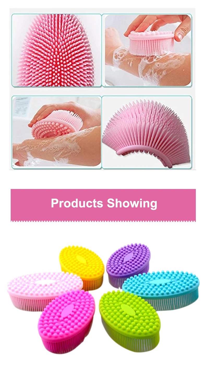 Exfoliating Silicone Body Scrubber Body Silicone Scrubber Brush