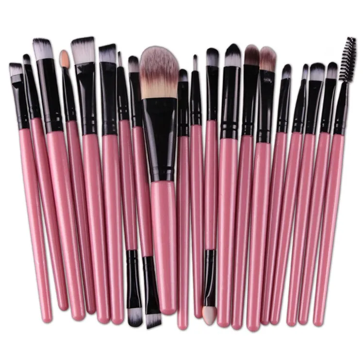 20 Pcs Professional Nylon Eye Makeup Brush Set Buy 20 Pcs Makeup Brush Set Makeup Brush Set