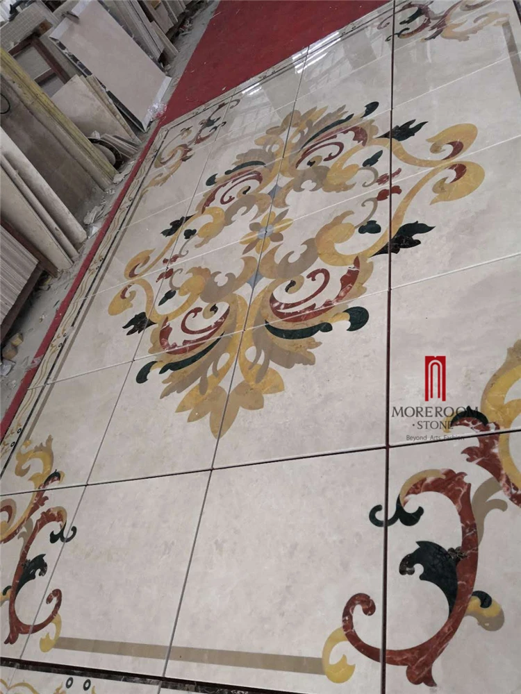 Italienisch Marmorboden Design,Marmorintarsien Bodengestaltung,Zuhause