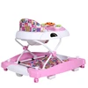 Easy rolling wheels baby walker with musical and light