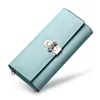 Ladies Leather Wallet Genuine Cowhide Purse Women Money Clip