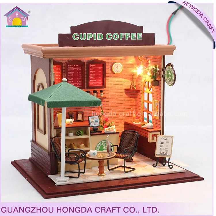 diy miniature coffee shop