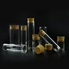 small mini 3ml 5ml 10ml 15ml 20ml 30ml 50ml clear glass bottles vials with wood stopper cork top