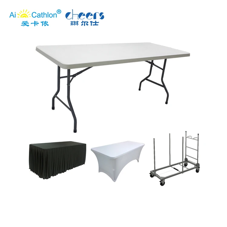 6 Foot Hdpe Plastic Folding Dining Table Restaurant 6 Foot Hdpe Plastic Folding Dining