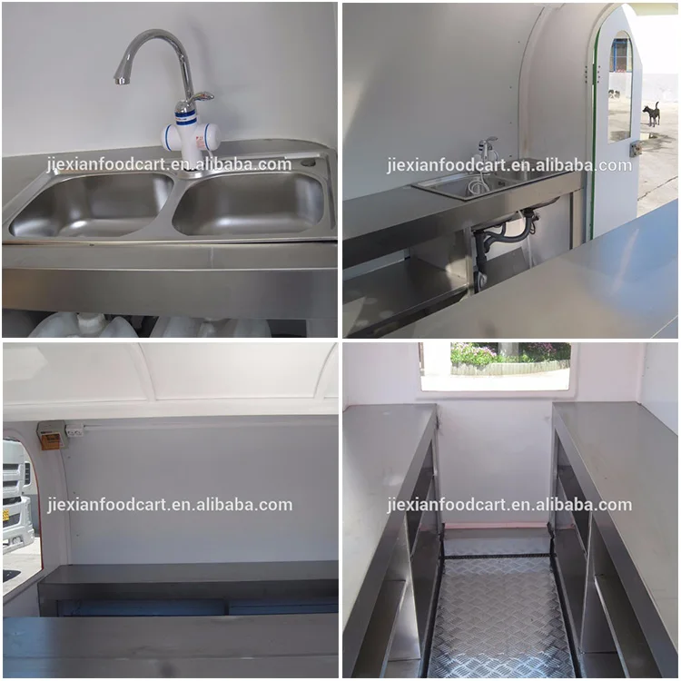Hand push mobile fryer food cart for sale