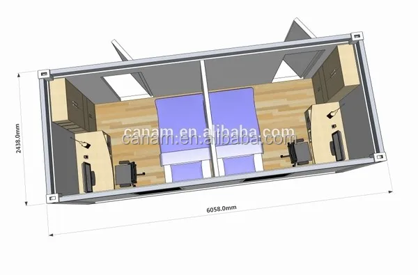 expandable prefab modular guest house