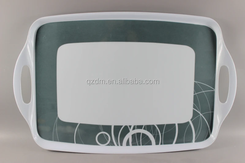 Custom-Made Melamine Serving Tray , Plastic Tray