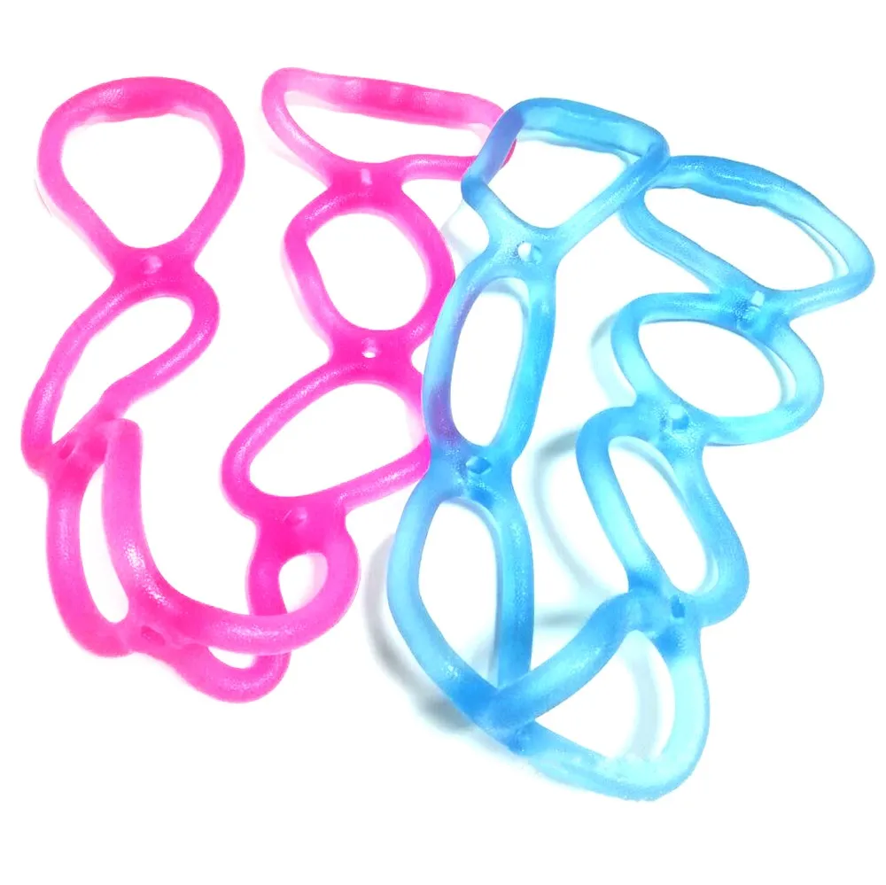 7 Ring Stretch Fitness Silicone Finger Stretcher Hand Resistance Band ...