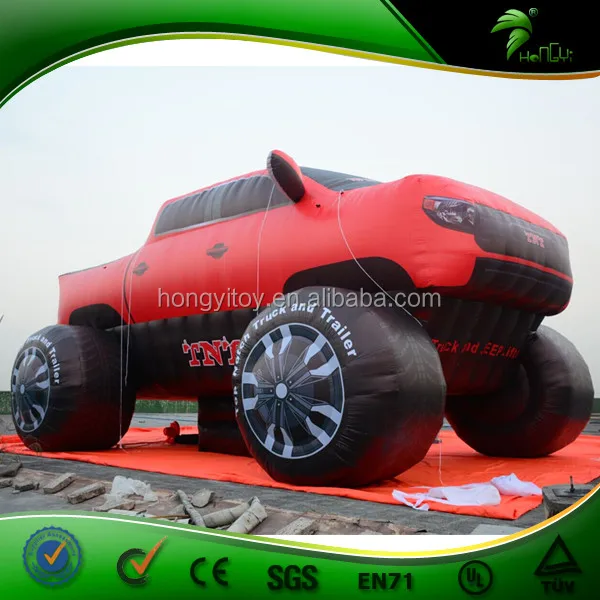 2017 Cheap Inflatable Car,Big Red Toyota Truck Model,High Quality