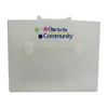 custom colorful a4 size PP elastic band filing document boxes file folder plastic file case