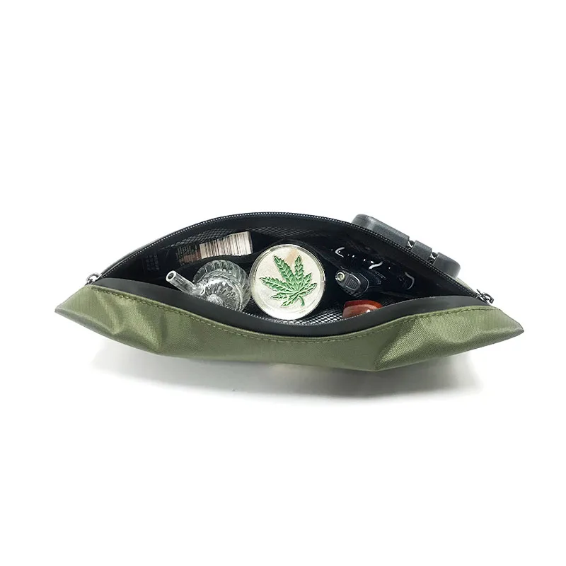 Large Pu Leather Smell Proof Weed Travel Bag Backpack Shoulders For Stash Weed Accessories