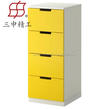 China Furniture File Storage Cabinet High Quality Vertical Office 4 Drawers Wooden Filing Drawer