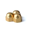 DIN1587 Brass hex M2 round copper cap nut