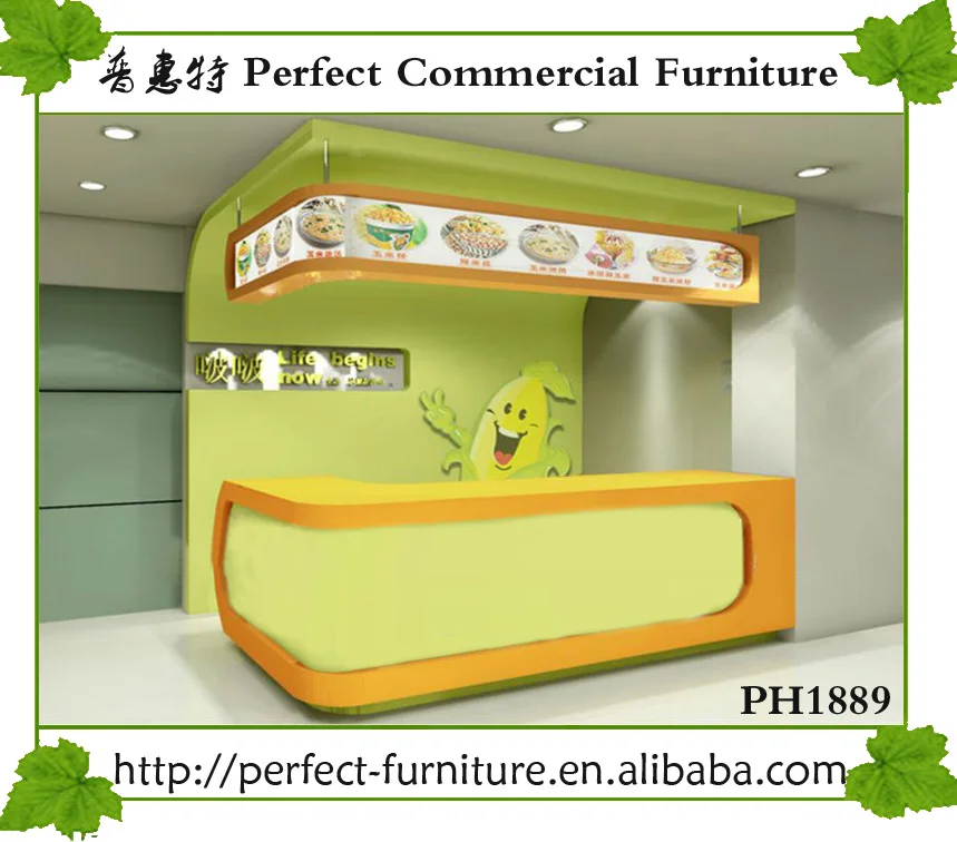 Exotic Style Food Kiosk Design With High Quality Used Shopping Mall For