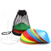 soccer trianing mark cone set with iron holder and mesh bag