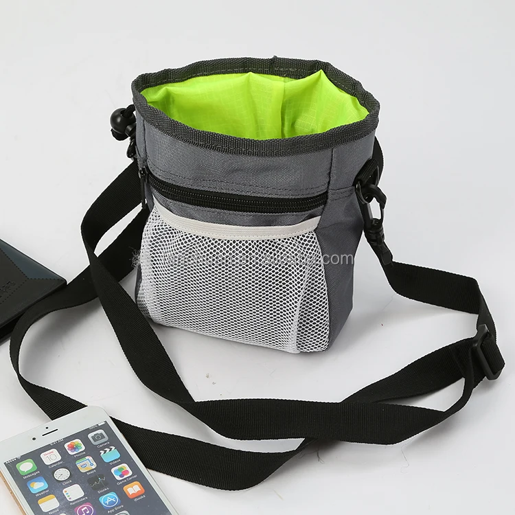 Multiple Pockets Closure Adjustable Belt Straps Dog Treat Bag