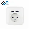 Promotional products Euro Weatherproof Power Socket 5V2100 mA USB 1 Gang Wall Socket For Home