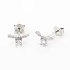 Silver Jewelry 925 Sterling Rhinestone Earring Crystal Stud
