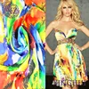 Shaoxing textile Factory direct custom design breathable polyester woven digital printed fabric