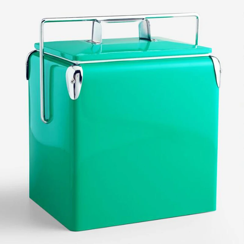 17l Multi Colored Customized Vintage Cooler Accept Metal Drink Cooler
