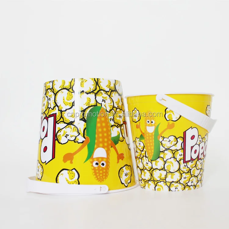 Multiple Sizes Take Out Disposable Plastic Popcorn Bucket Popcorn Cup