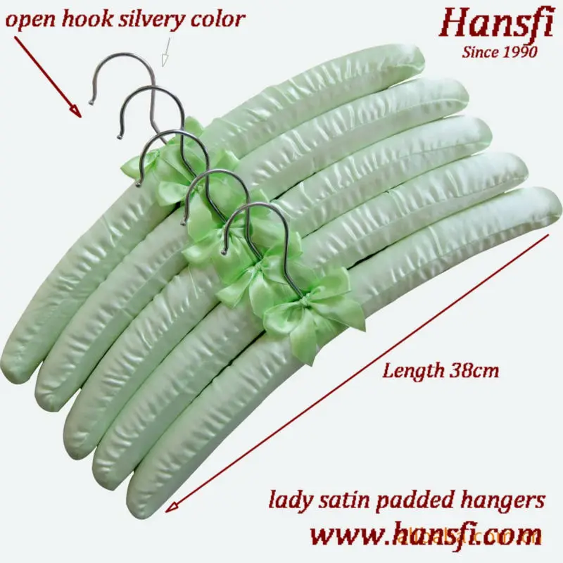 satin padded baby hangers