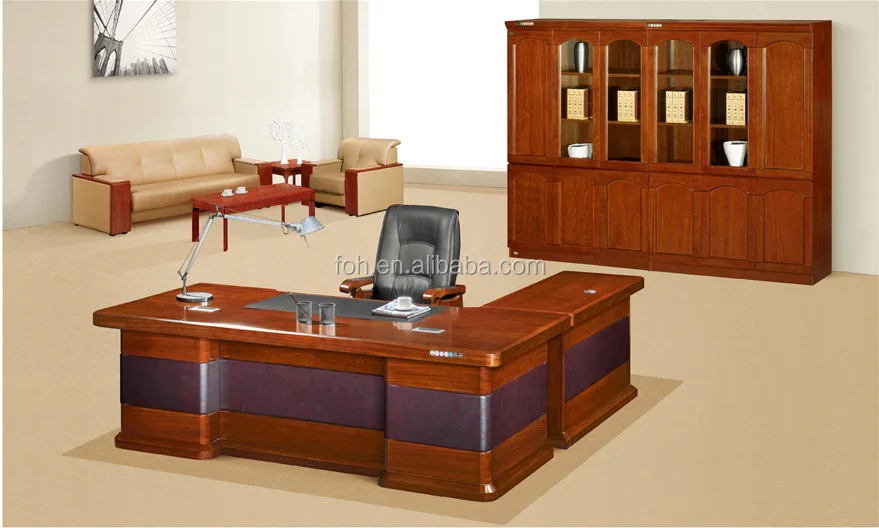Simple Wood Computer Desk Executive Office Desk With Locking