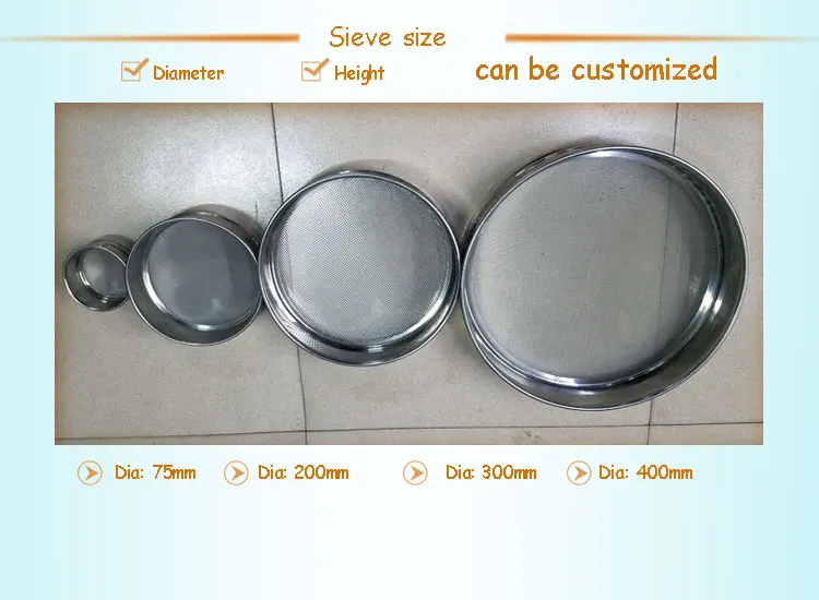 ASTM Standard lab Woven Wire Mesh Copper Test Sieve