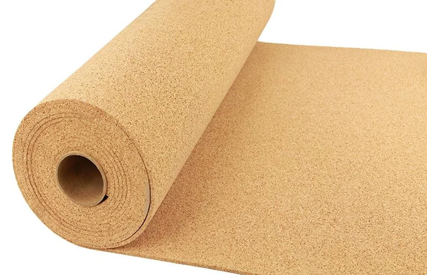 Natural Cork Sheet Roll Board Silent Sound Proof Cork Underlay For