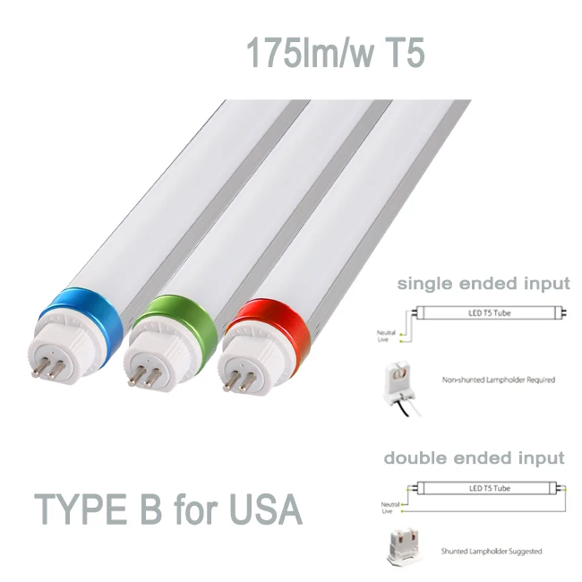 175lm/w new products top quality 110v to 347v t5 led light tube Ballast Compatible Replaces F54T5/HO for USA Canada market