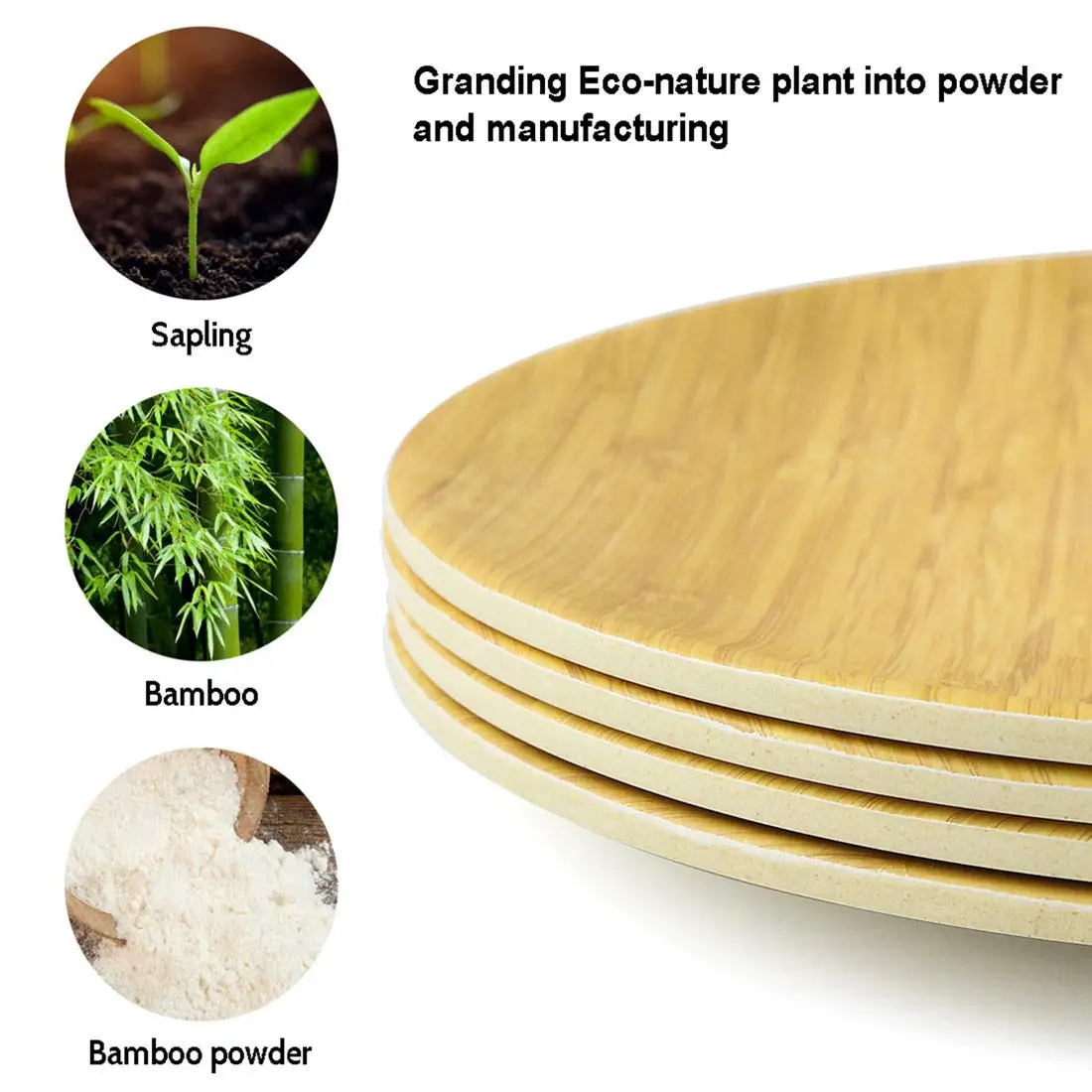 Bamboo Plates Ecofriendly Reusable Dinnerware Sets For Home Picnic Buy Bamboo Plate,Bamboo