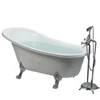 double slipper clawfoot antique cast iron bathtub with cheap price