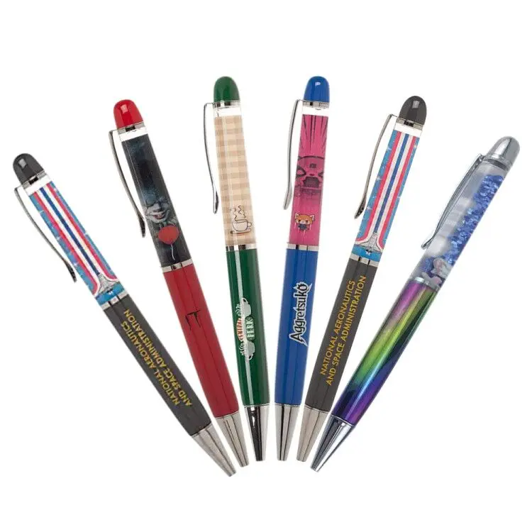 3d Floating Pen Glitter Floating Pen Liquid Floating Pen Promotional