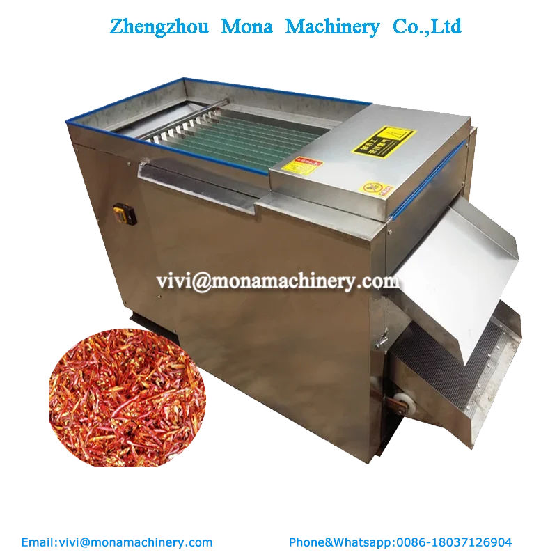 Industrial Automatic Cut Red Chilli Seed Machine/fresh Chop Bell Pepper