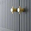 Modern Style GOLD Brass Furniture cabinet handle knob