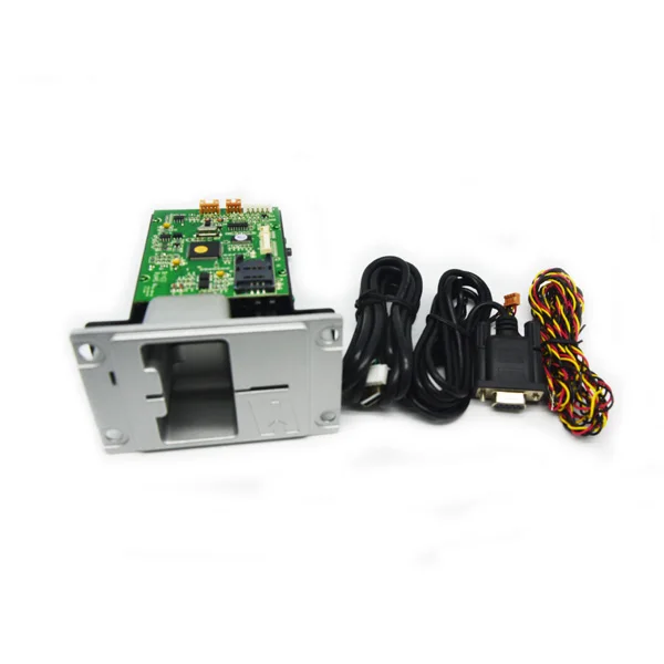 Self service kiosk manual insert card reader magstripe