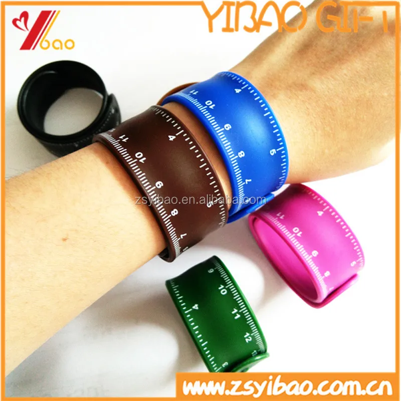 Custom High Quality Ruler Silicone Slap Bracelet For Kids Gift Custom High Quality Ruler Silicone Slap Bracelet For Kids Gift Rubber Snap Wrist
