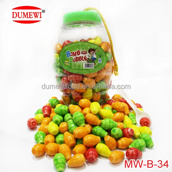 Blow Fruit Mix Flavors Round Ball Custom Bubble Gum Buy Custom Bubble
