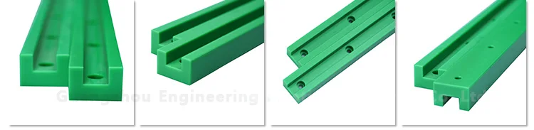 wear resistance anti-aging mc nylon liner guide rail plastic strip for curtain