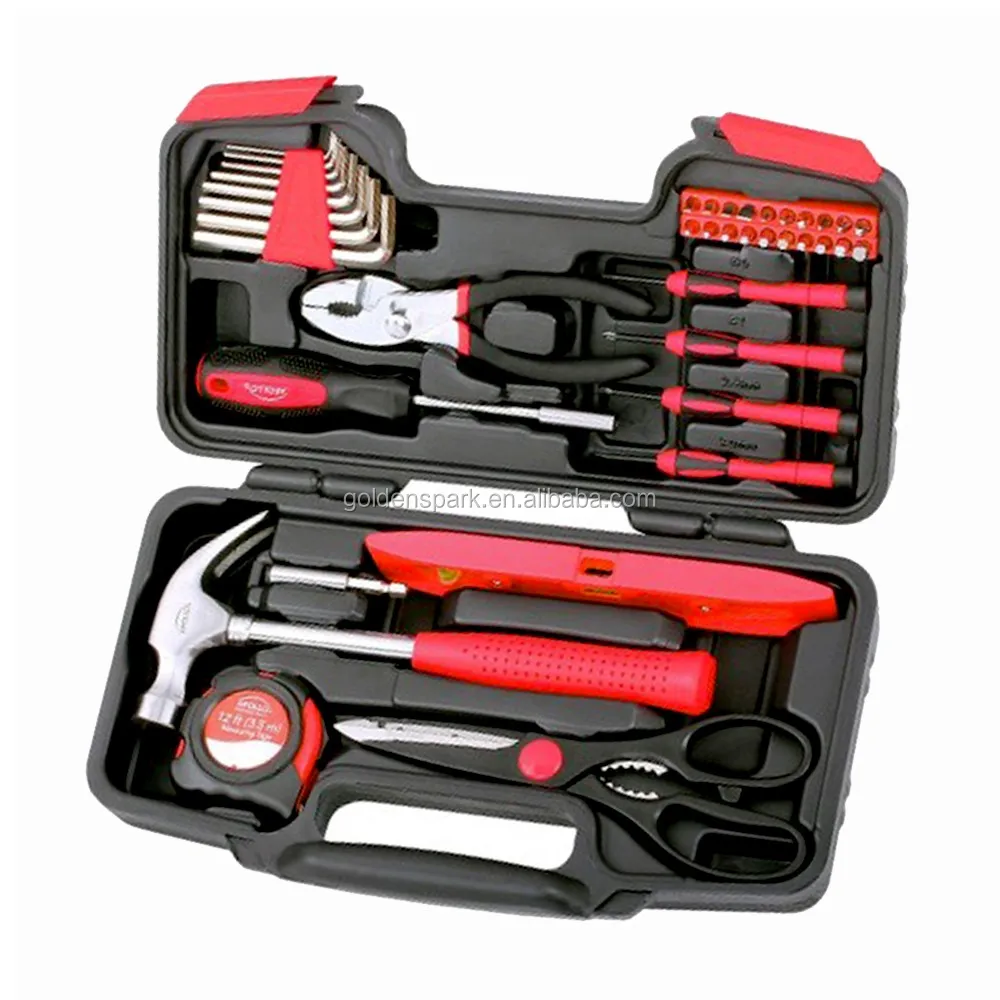 39 Piece Household Hand Tool Set Kit Box With Hard Storage Case Buy