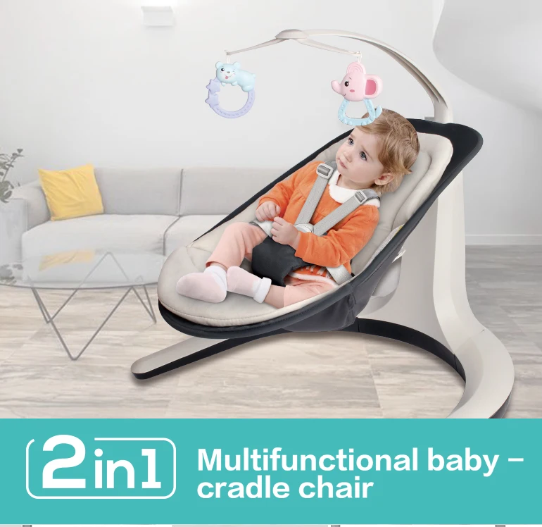 电动自动摇睡床婴儿摇篮椅与音乐