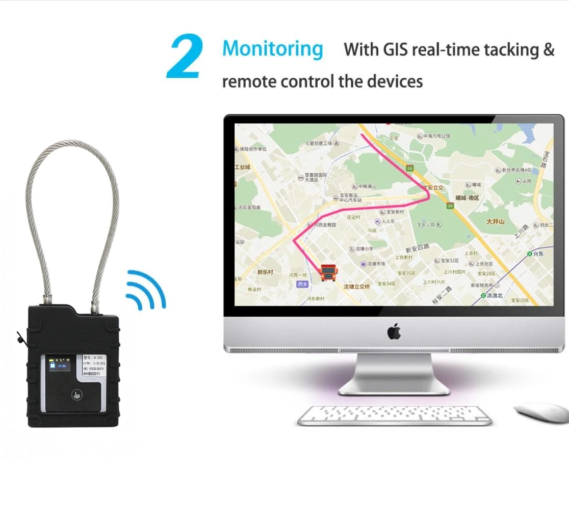 Hhd 2g/4g Gps Navigation Padlocks,High Accuracy Telemetric Gps Tracker