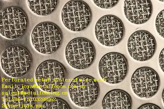 perforated sintered wire mesh