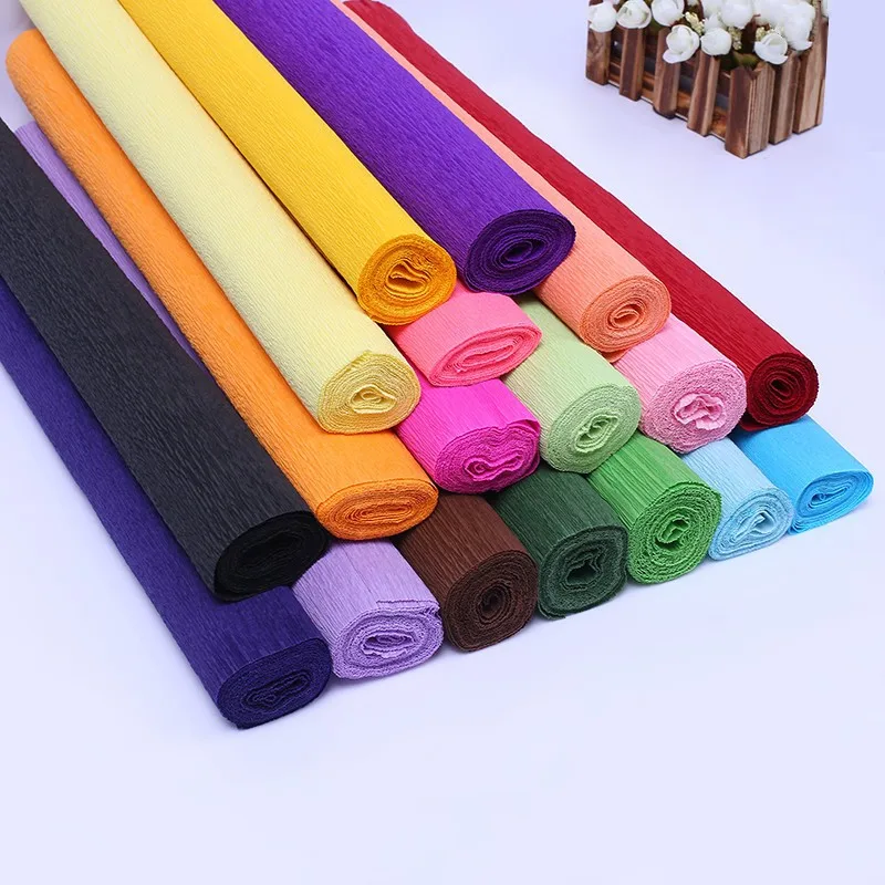 Hand Made Color Diy Crepe Paper In Rolls Buy Hand Made Diy Crepe